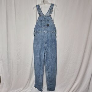 OshKosh B'Gosh Vintage Denim Overalls - Size 38  ** Stained